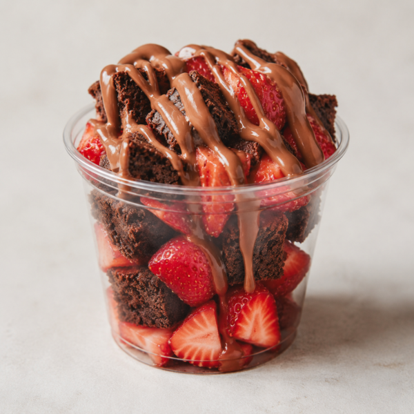 Strawberries And Brownies