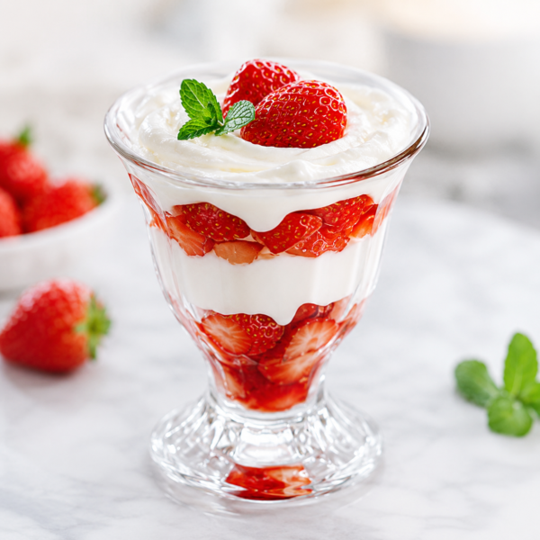 White Strawberry Cup