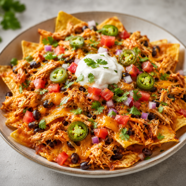 Shredded Chicken Nacho Tray